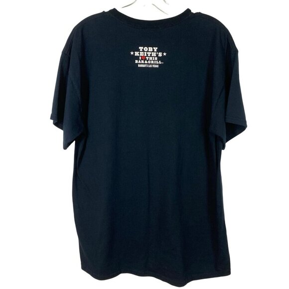 Toby Keith I Love This Bar and Grill Tee Size Large Black Read Measurements - Picture 3 of 4